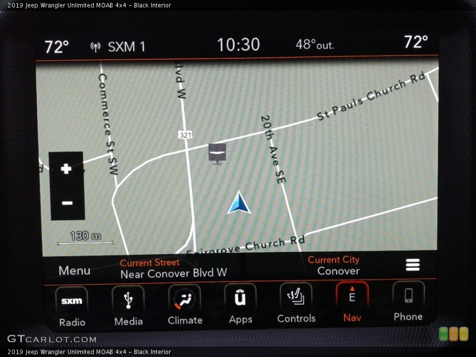 Black Interior Navigation for the 2019 Jeep Wrangler Unlimited MOAB 4x4 #136236068