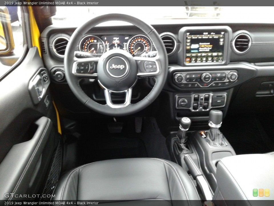 Black Interior Dashboard for the 2019 Jeep Wrangler Unlimited MOAB 4x4 #136236230