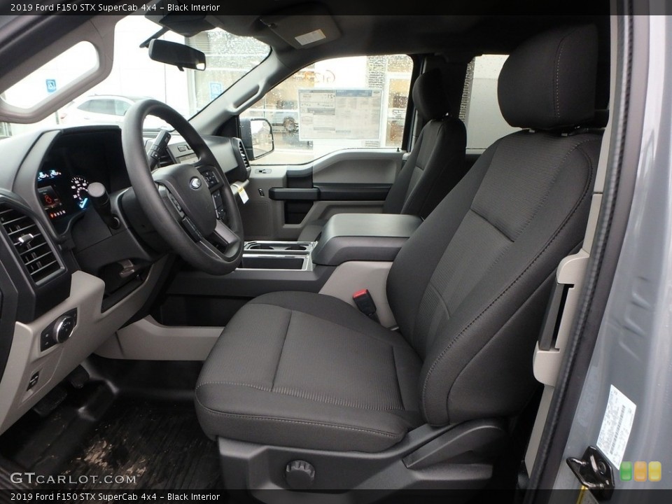 Black Interior Front Seat for the 2019 Ford F150 STX SuperCab 4x4 #136236737