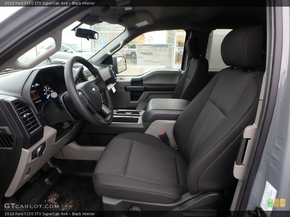 Black Interior Front Seat for the 2019 Ford F150 STX SuperCab 4x4 #136236785