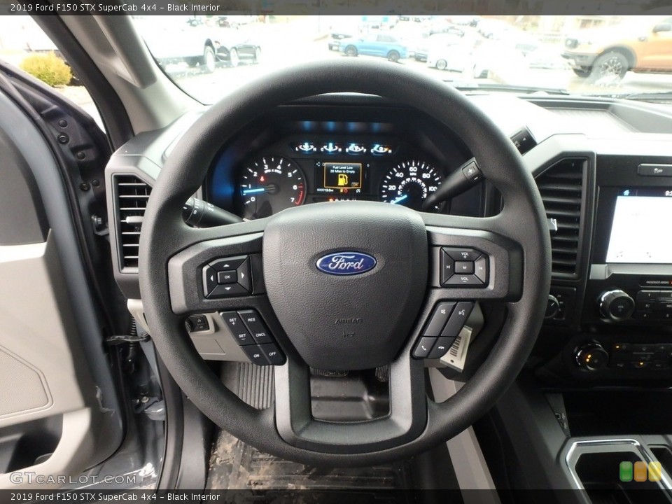 Black Interior Steering Wheel for the 2019 Ford F150 STX SuperCab 4x4 #136236878