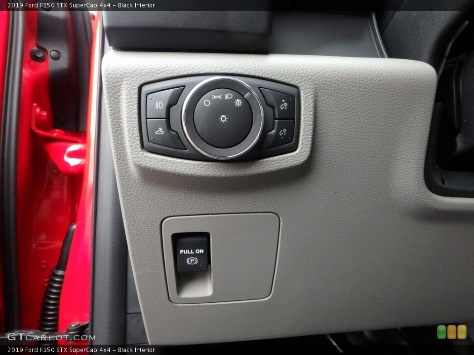Black Interior Controls for the 2019 Ford F150 STX SuperCab 4x4 #136237220