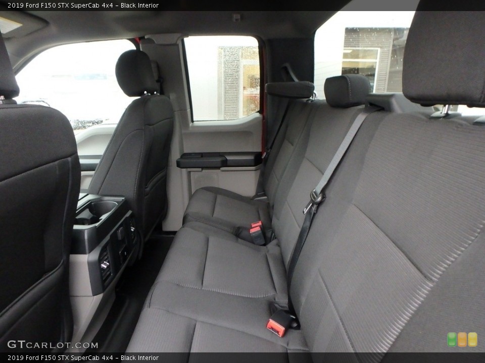 Black Interior Rear Seat for the 2019 Ford F150 STX SuperCab 4x4 #136237268