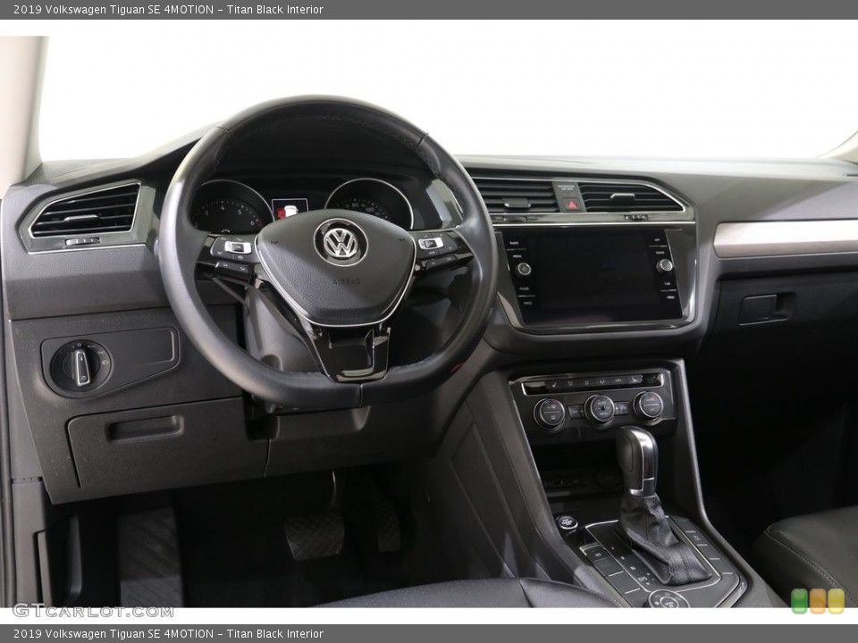 Titan Black Interior Dashboard for the 2019 Volkswagen Tiguan SE 4MOTION #136238114