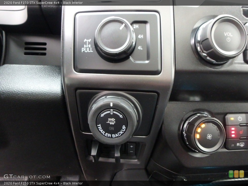 Black Interior Controls for the 2020 Ford F150 STX SuperCrew 4x4 #136238348