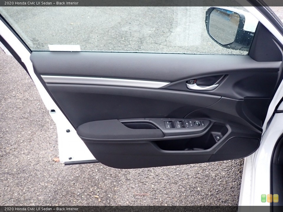 Black Interior Door Panel for the 2020 Honda Civic LX Sedan #136238597