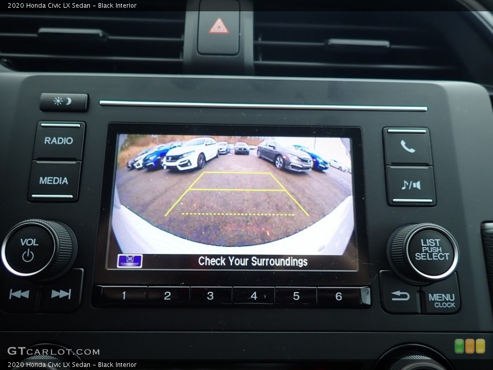 Black Interior Controls for the 2020 Honda Civic LX Sedan #136238651