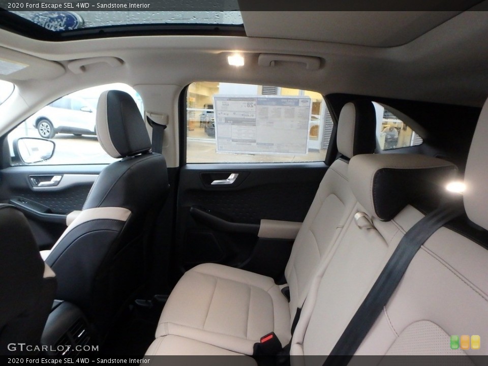 Sandstone Interior Rear Seat for the 2020 Ford Escape SEL 4WD #136238765