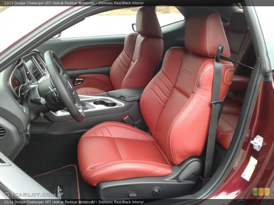 Demonic Red/Black Interior Photo for the 2019 Dodge Challenger SRT Hellcat Redeye Widebody #136239311