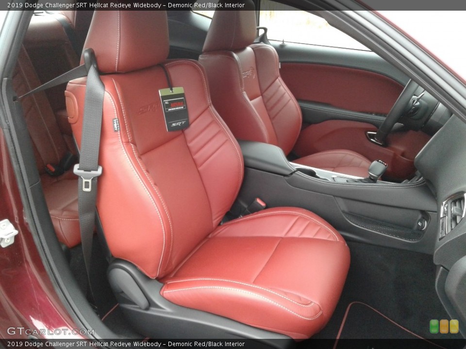 Demonic Red/Black Interior Front Seat for the 2019 Dodge Challenger SRT Hellcat Redeye Widebody #136239413