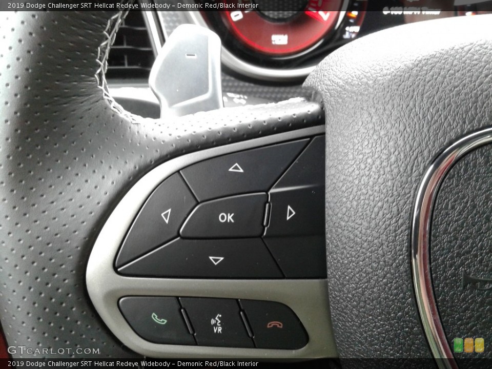 Demonic Red/Black Interior Steering Wheel for the 2019 Dodge Challenger SRT Hellcat Redeye Widebody #136239467
