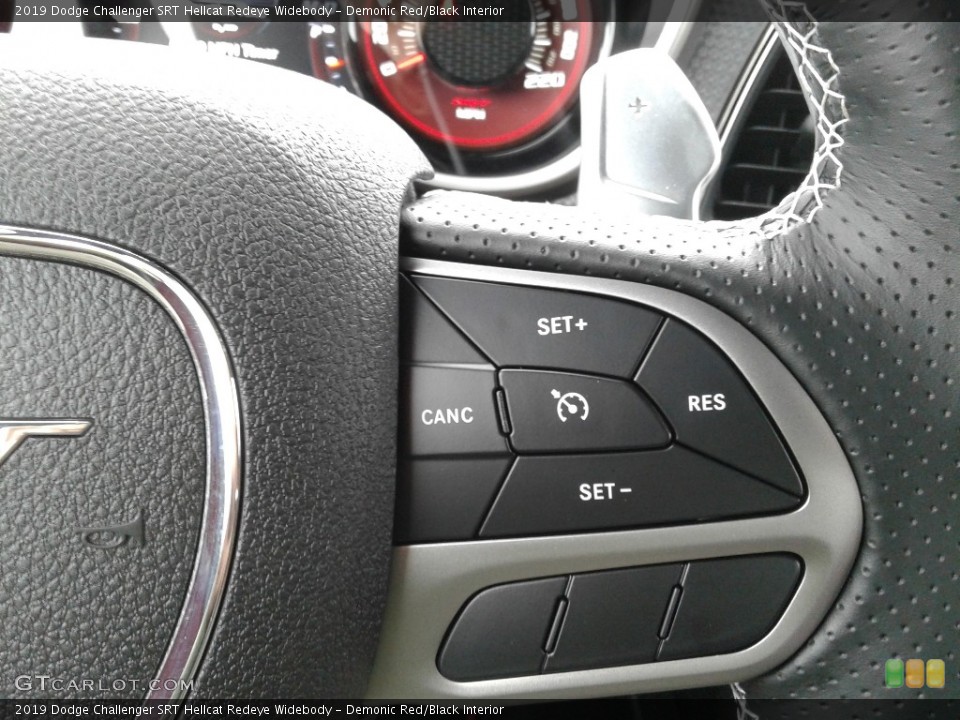 Demonic Red/Black Interior Steering Wheel for the 2019 Dodge Challenger SRT Hellcat Redeye Widebody #136239494