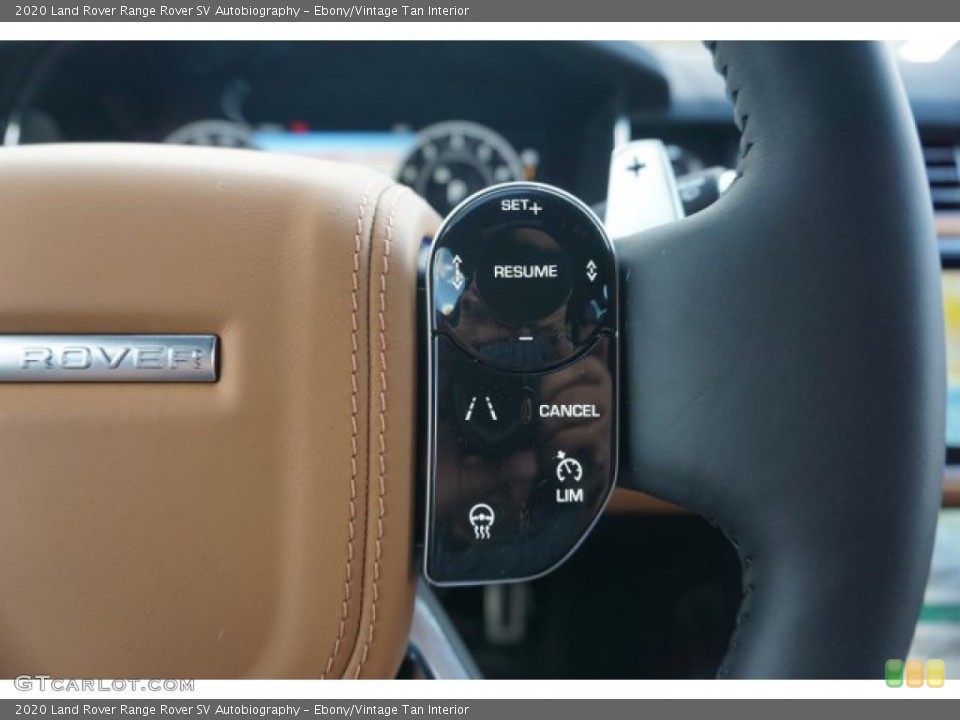 Ebony/Vintage Tan Interior Steering Wheel for the 2020 Land Rover Range Rover SV Autobiography #136239956