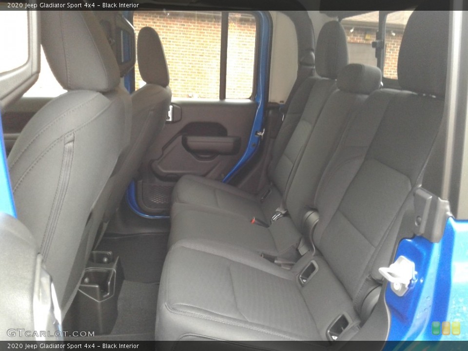 Black Interior Rear Seat for the 2020 Jeep Gladiator Sport 4x4 #136240484