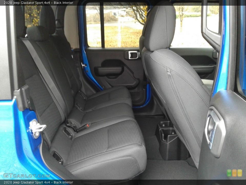 Black Interior Rear Seat for the 2020 Jeep Gladiator Sport 4x4 #136240547