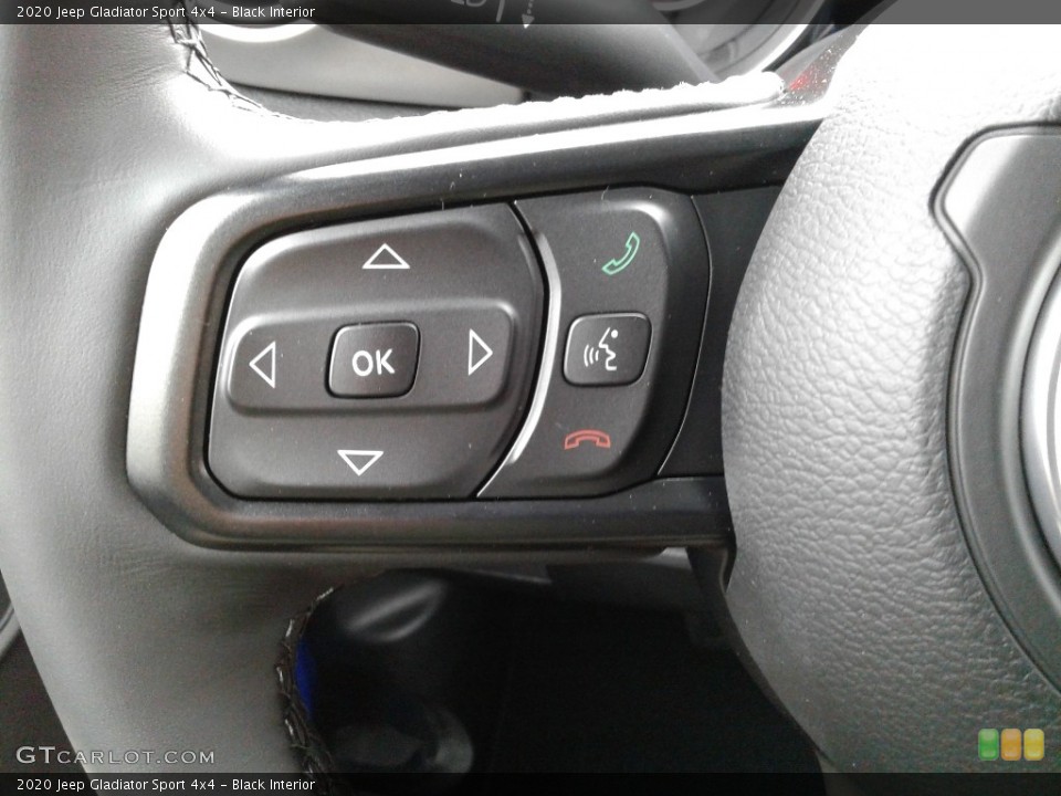 Black Interior Steering Wheel for the 2020 Jeep Gladiator Sport 4x4 #136240628