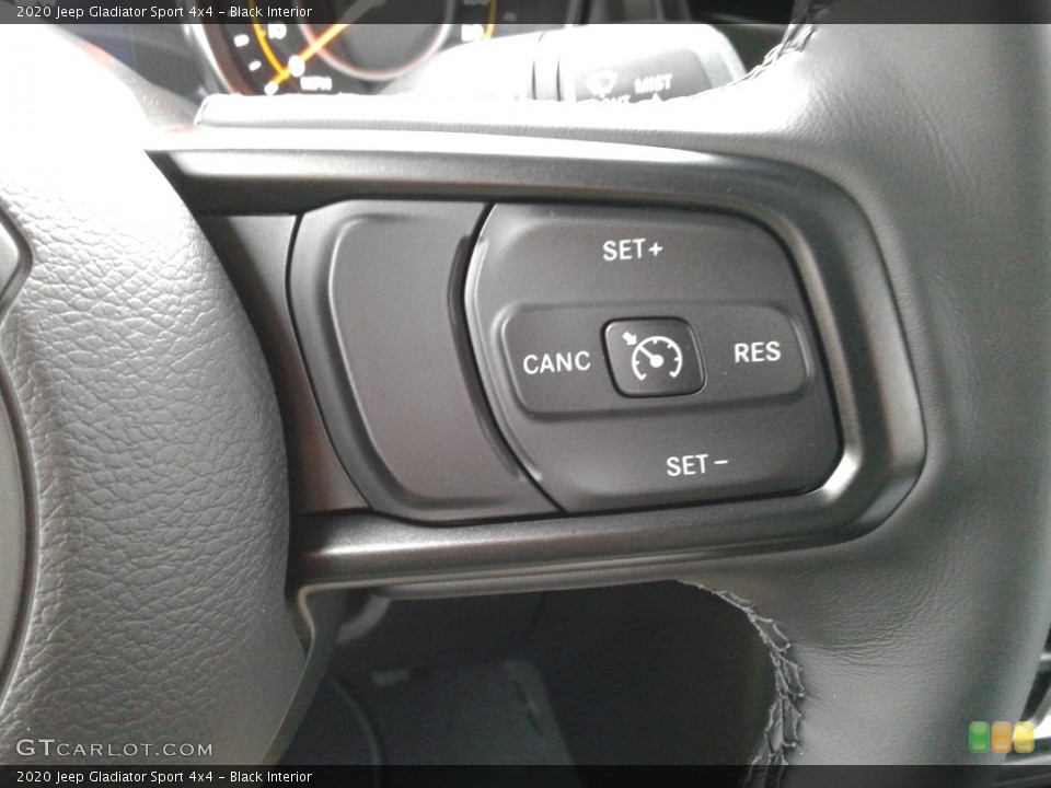 Black Interior Steering Wheel for the 2020 Jeep Gladiator Sport 4x4 #136240658