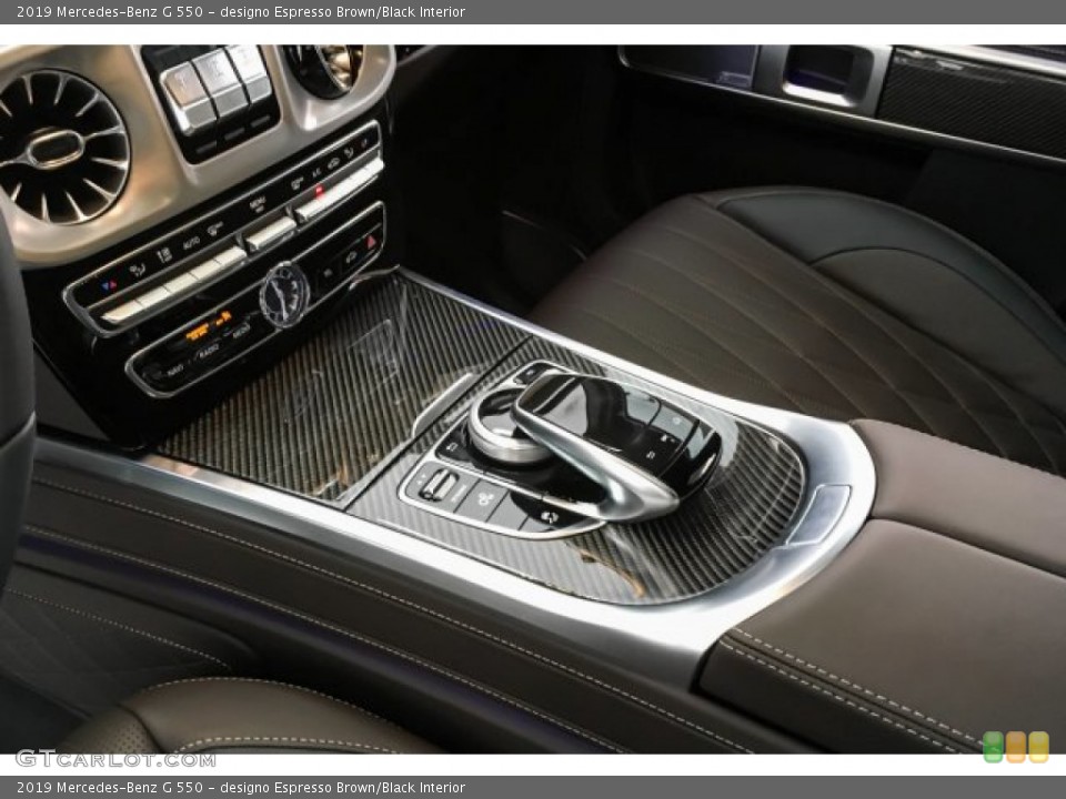 designo Espresso Brown/Black Interior Controls for the 2019 Mercedes-Benz G 550 #136241615