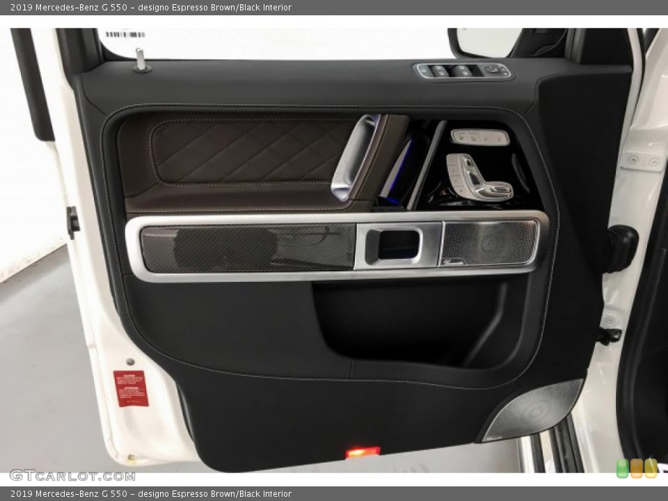 designo Espresso Brown/Black Interior Door Panel for the 2019 Mercedes-Benz G 550 #136241645
