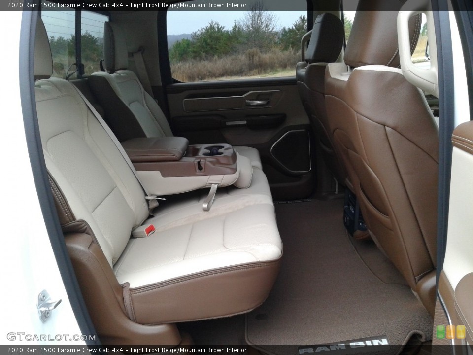 Light Frost Beige/Mountain Brown Interior Rear Seat for the 2020 Ram 1500 Laramie Crew Cab 4x4 #136242095