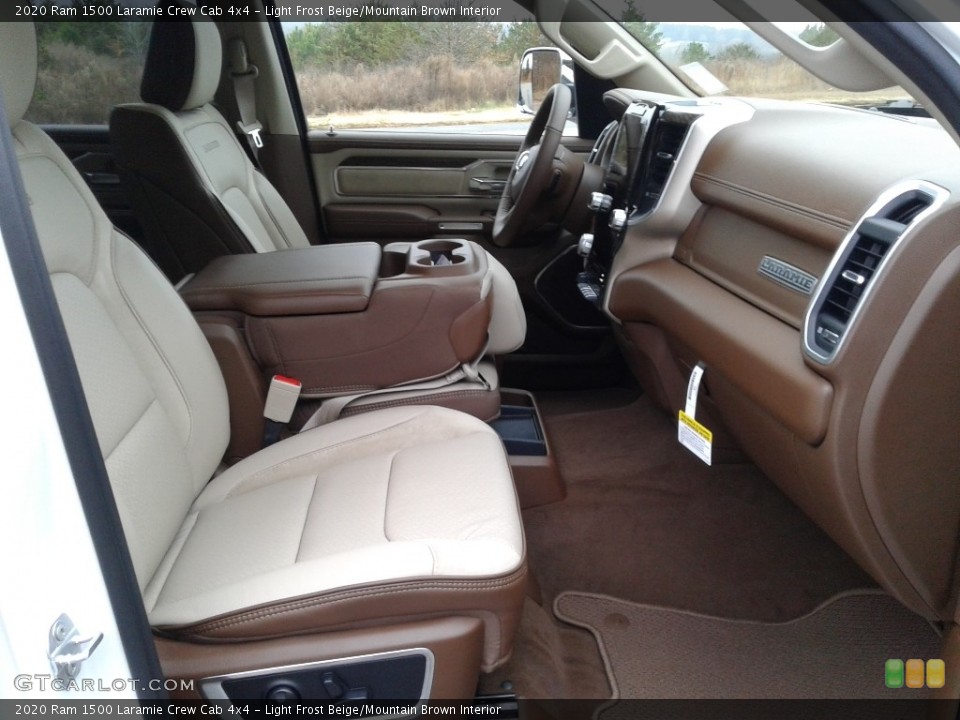 Light Frost Beige/Mountain Brown Interior Photo for the 2020 Ram 1500 Laramie Crew Cab 4x4 #136242122