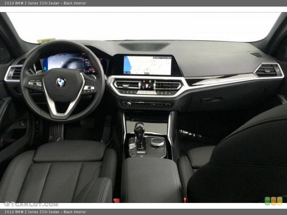 Black Interior Dashboard for the 2019 BMW 3 Series 330i Sedan #136242374