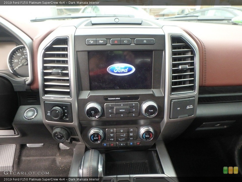 Dark Marsala Interior Controls for the 2019 Ford F150 Platinum SuperCrew 4x4 #136246264