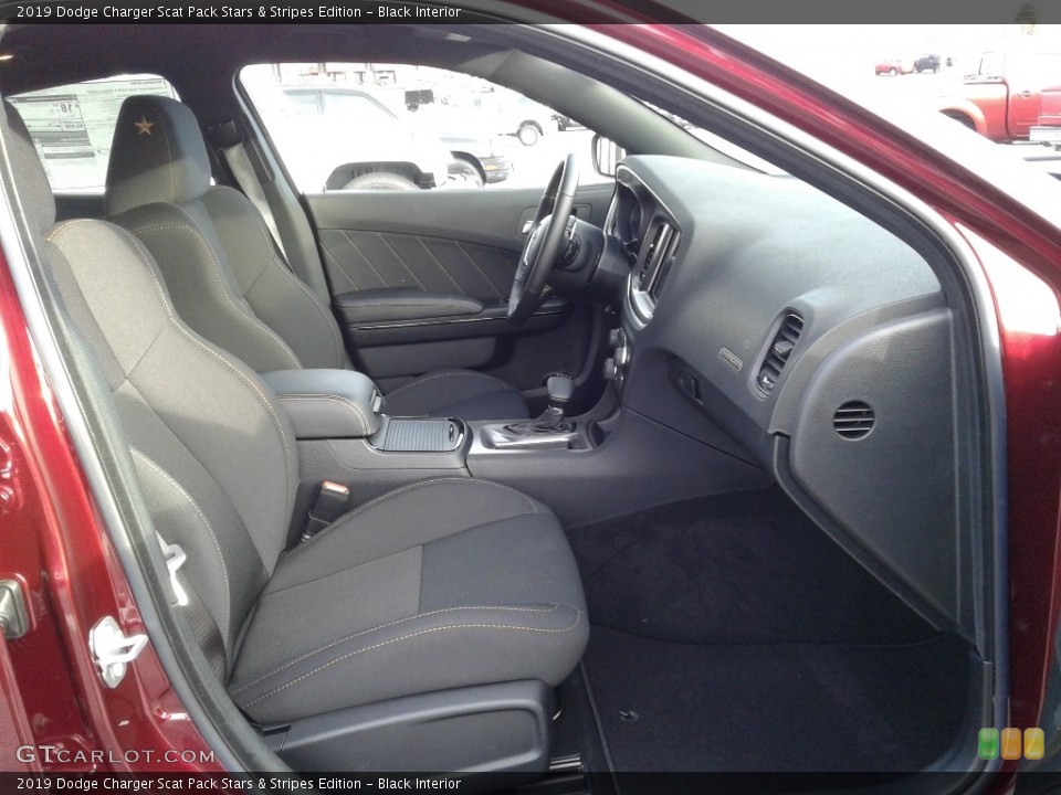 Black Interior Front Seat for the 2019 Dodge Charger Scat Pack Stars & Stripes Edition #136255339