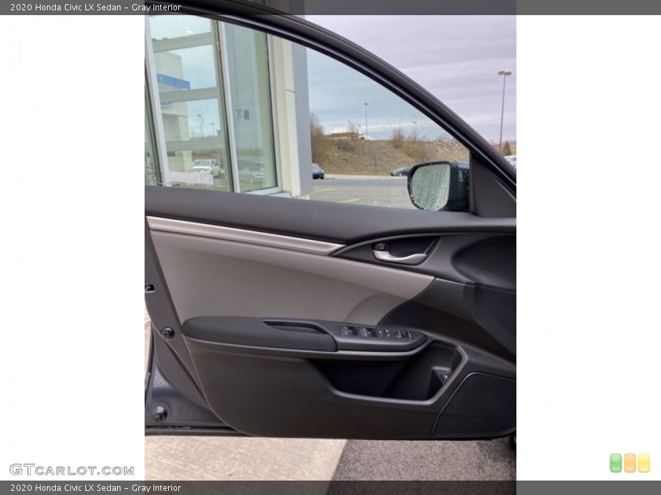 Gray Interior Door Panel for the 2020 Honda Civic LX Sedan #136257193