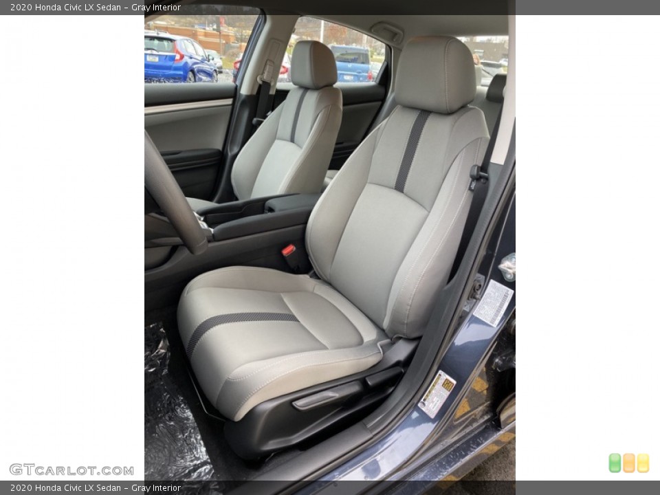 Gray Interior Front Seat for the 2020 Honda Civic LX Sedan #136257214