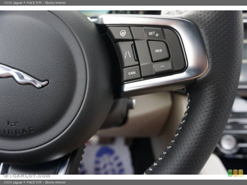 Ebony Interior Steering Wheel for the 2020 Jaguar F-PACE SVR #136258112