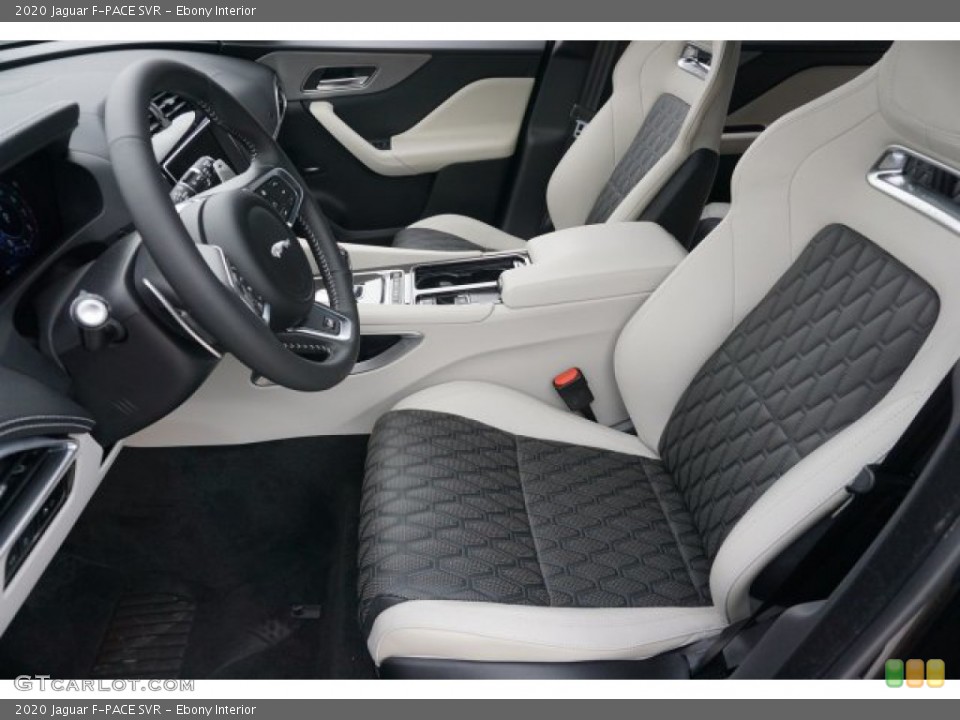 Ebony Interior Front Seat for the 2020 Jaguar F-PACE SVR #136258244