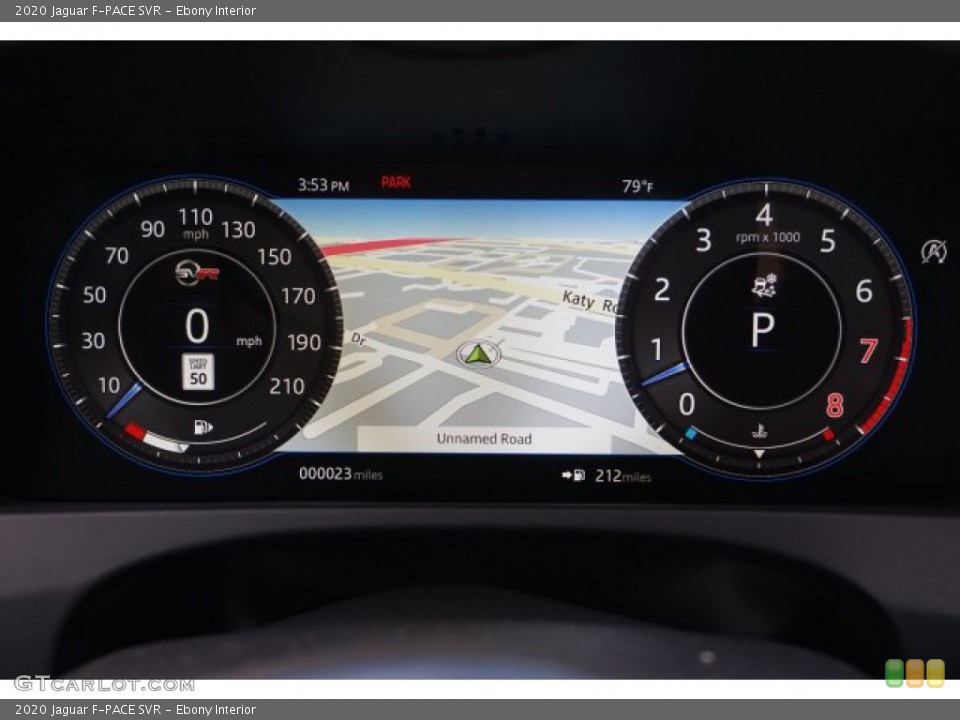 Ebony Interior Gauges for the 2020 Jaguar F-PACE SVR #136258280