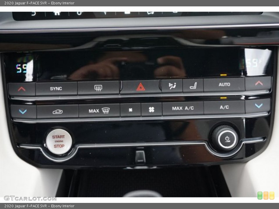 Ebony Interior Controls for the 2020 Jaguar F-PACE SVR #136258345