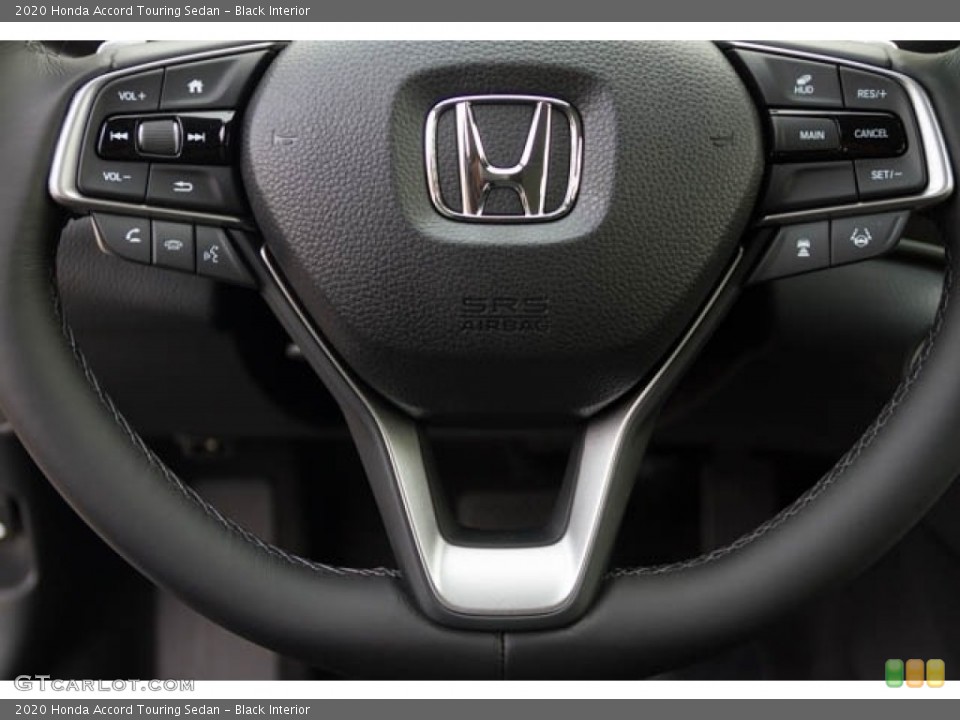 Black Interior Steering Wheel for the 2020 Honda Accord Touring Sedan #136265003