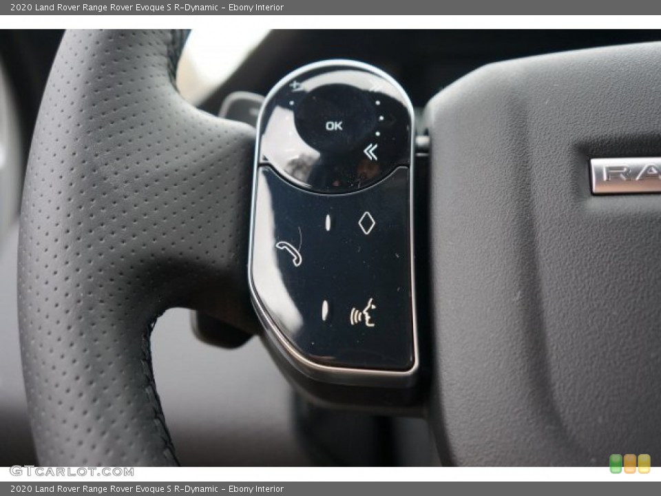 Ebony Interior Steering Wheel for the 2020 Land Rover Range Rover Evoque S R-Dynamic #136265204