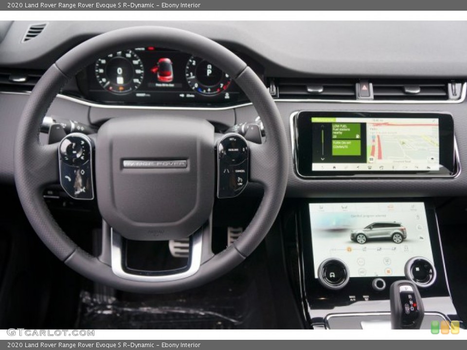 Ebony Interior Dashboard for the 2020 Land Rover Range Rover Evoque S R-Dynamic #136265363