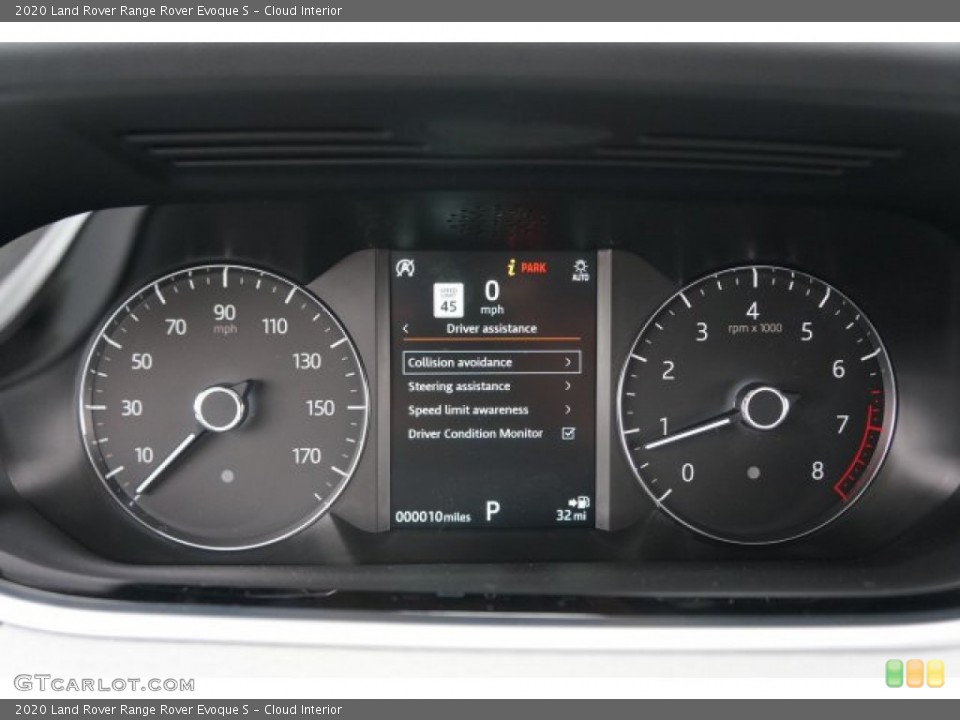 Cloud Interior Gauges for the 2020 Land Rover Range Rover Evoque S #136265723