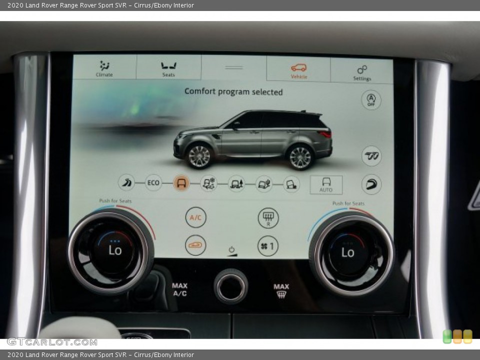 Cirrus/Ebony Interior Controls for the 2020 Land Rover Range Rover Sport SVR #136266434