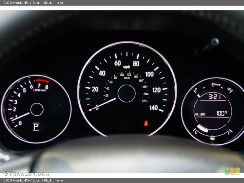 Black Interior Gauges for the 2020 Honda HR-V Sport #136268576