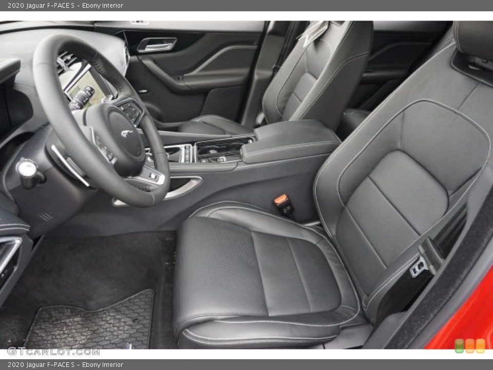Ebony Interior Front Seat for the 2020 Jaguar F-PACE S #136268828