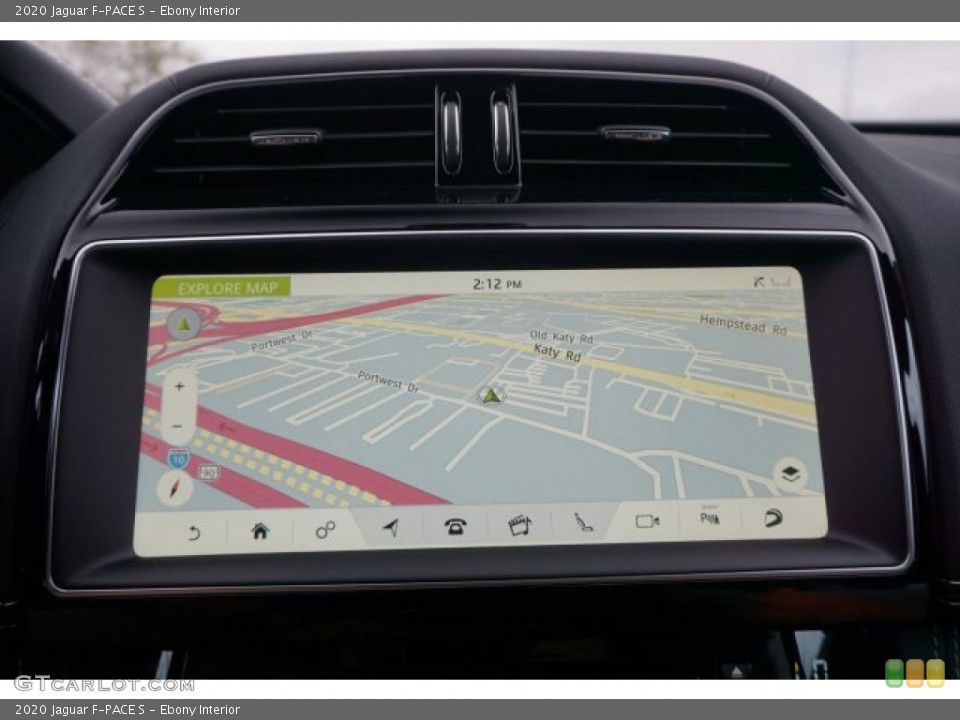 Ebony Interior Navigation for the 2020 Jaguar F-PACE S #136268882