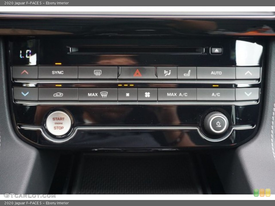 Ebony Interior Controls for the 2020 Jaguar F-PACE S #136268909