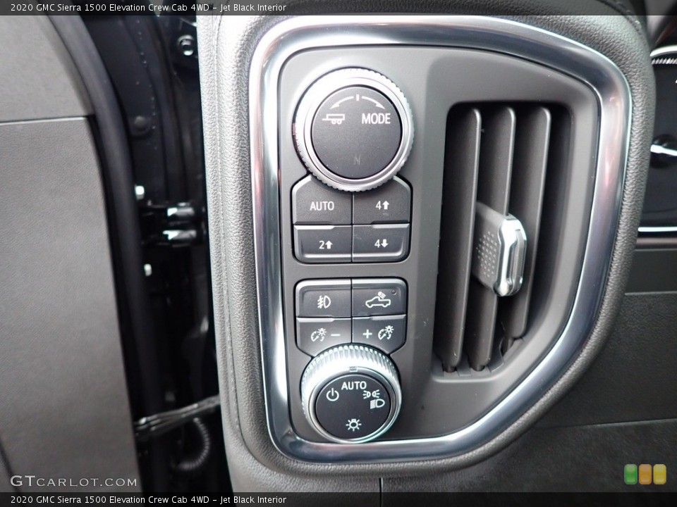 Jet Black Interior Controls for the 2020 GMC Sierra 1500 Elevation Crew Cab 4WD #136271555