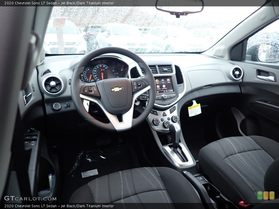 Jet Black/Dark Titanium Interior Photo for the 2020 Chevrolet Sonic LT Sedan #136272422