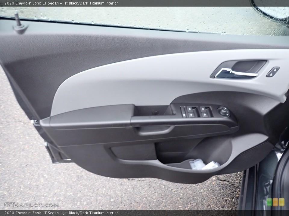 Jet Black/Dark Titanium Interior Door Panel for the 2020 Chevrolet Sonic LT Sedan #136272449