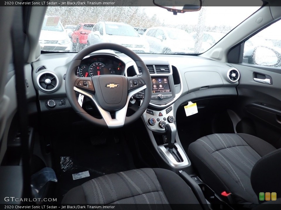 Jet Black/Dark Titanium Interior Photo for the 2020 Chevrolet Sonic LT Sedan #136272998