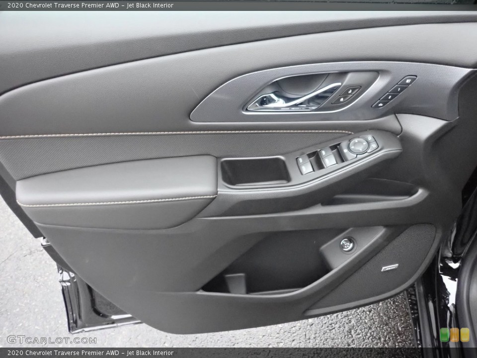 Jet Black Interior Door Panel for the 2020 Chevrolet Traverse Premier AWD #136273655