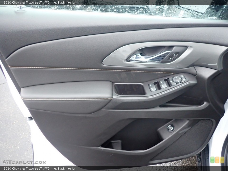 Jet Black Interior Door Panel for the 2020 Chevrolet Traverse LT AWD #136274178