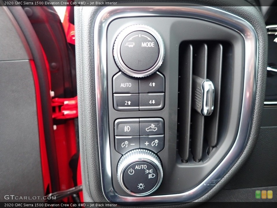 Jet Black Interior Controls for the 2020 GMC Sierra 1500 Elevation Crew Cab 4WD #136274981